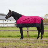 Vidaxl paardendeken roze en zwart 85 cm polyester
