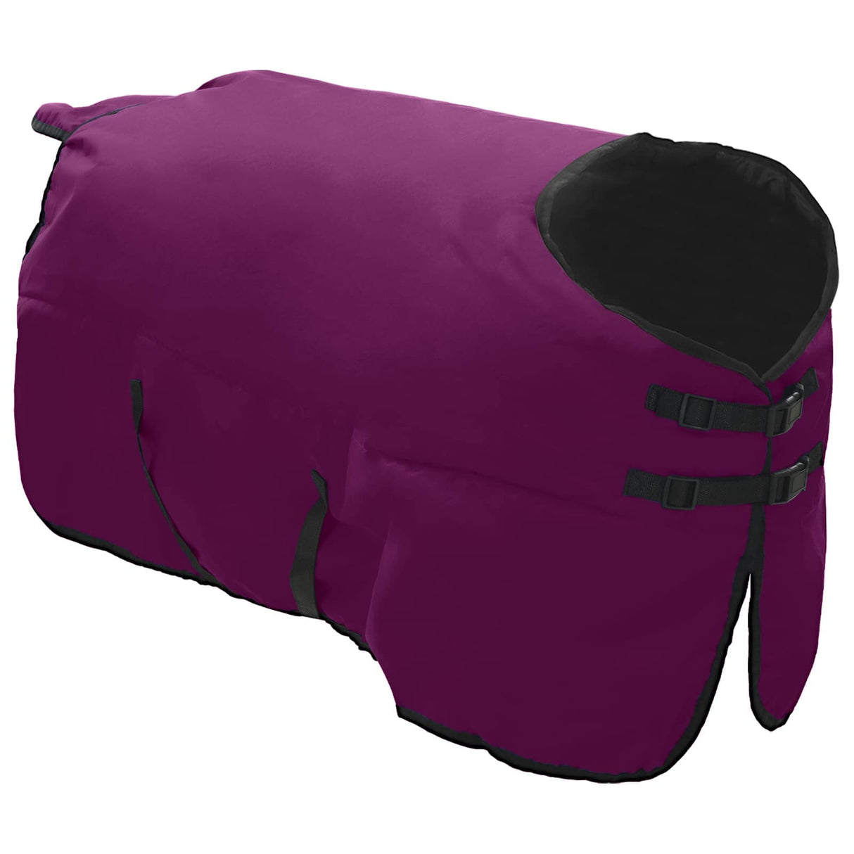 Vidaxl paardendeken donkergroen en zwart 155 cm polyester