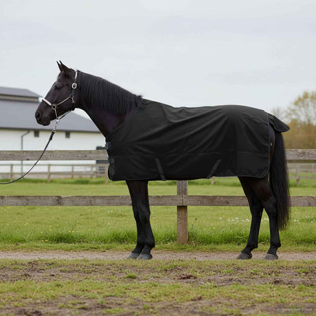 Vidaxl paardendeken donkergroen en zwart 105 cm polyester