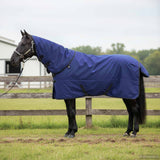 Vidaxl paardendeken donkergroen en zwart 95 cm polyester