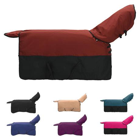 Vidaxl paardendeken donkergroen en zwart 95 cm polyester