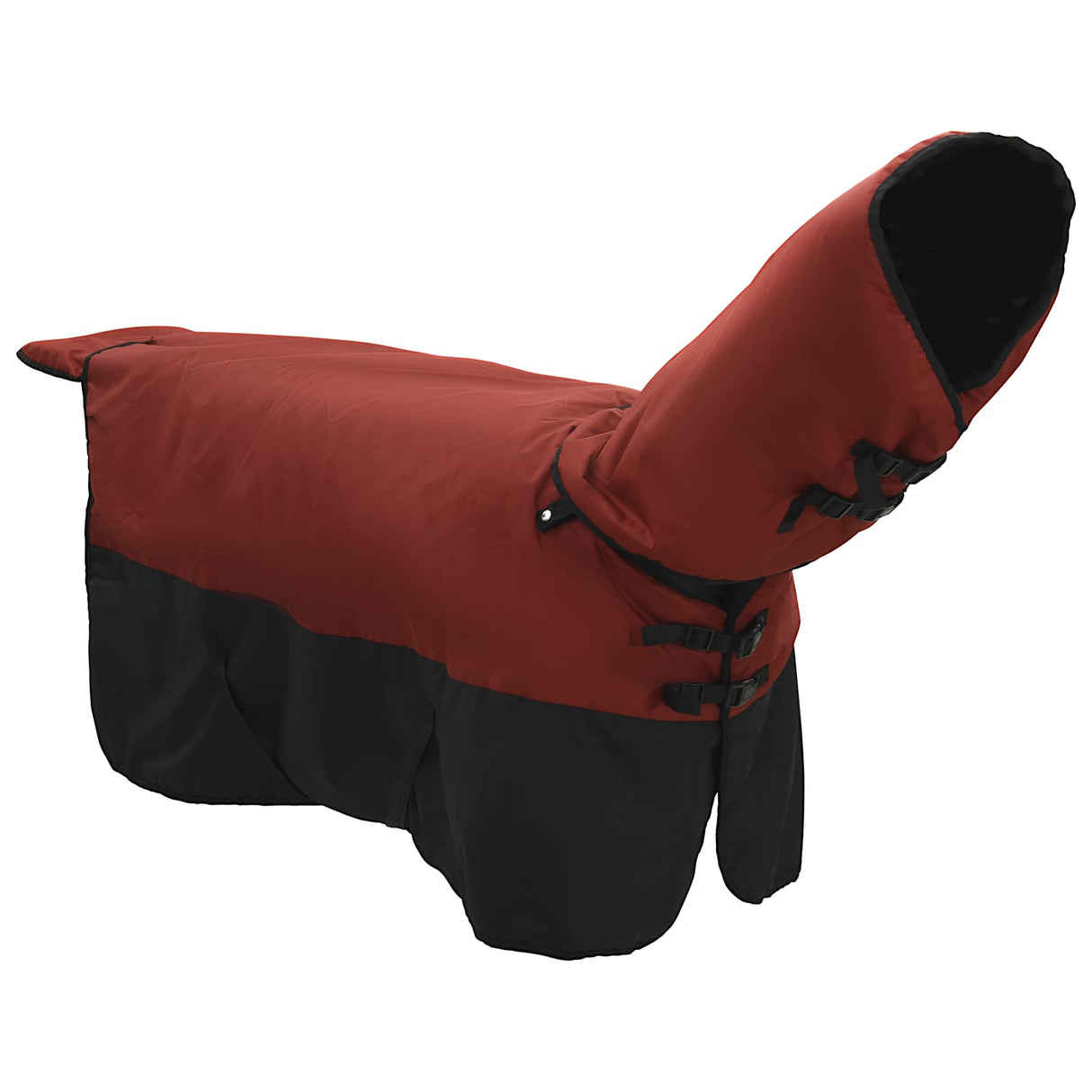 Vidaxl paardendeken donkergroen en zwart 155 cm polyester