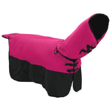 Vidaxl paardendeken roze en zwart 75 cm polyester