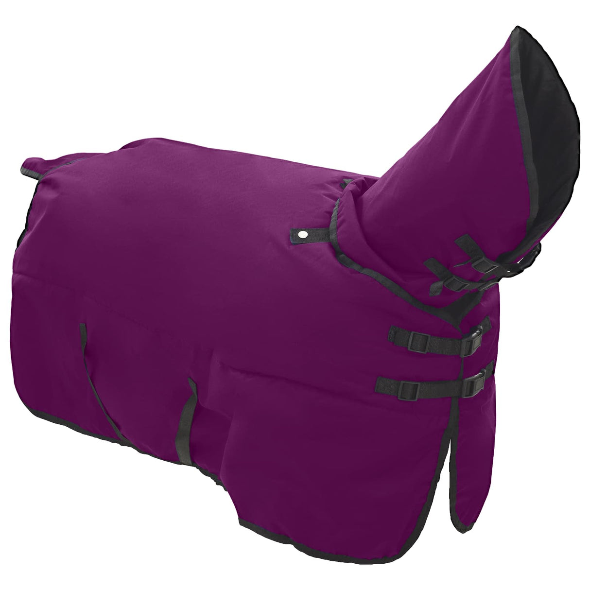 Vidaxl paardendeken donkergroen en zwart 145 cm polyester