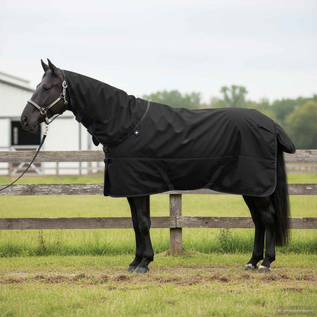 Vidaxl paardendeken donkergroen en zwart 105 cm polyester