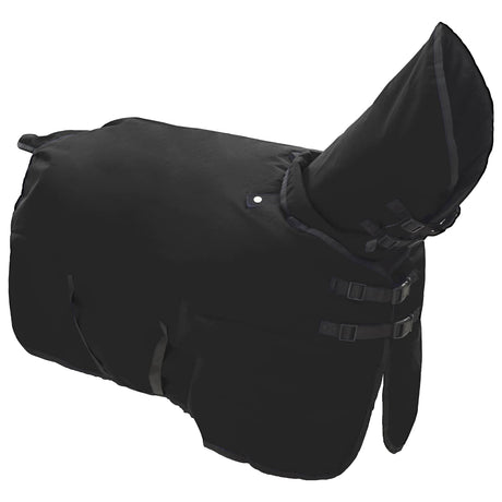 Vidaxl paardendeken volledig zwart 125 cm polyester