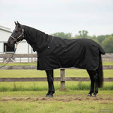 Vidaxl paardendeken donkergroen en zwart 155 cm polyester