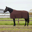 Vidaxl paardendeken volledig donkerbruin 165 cm polyester fleece
