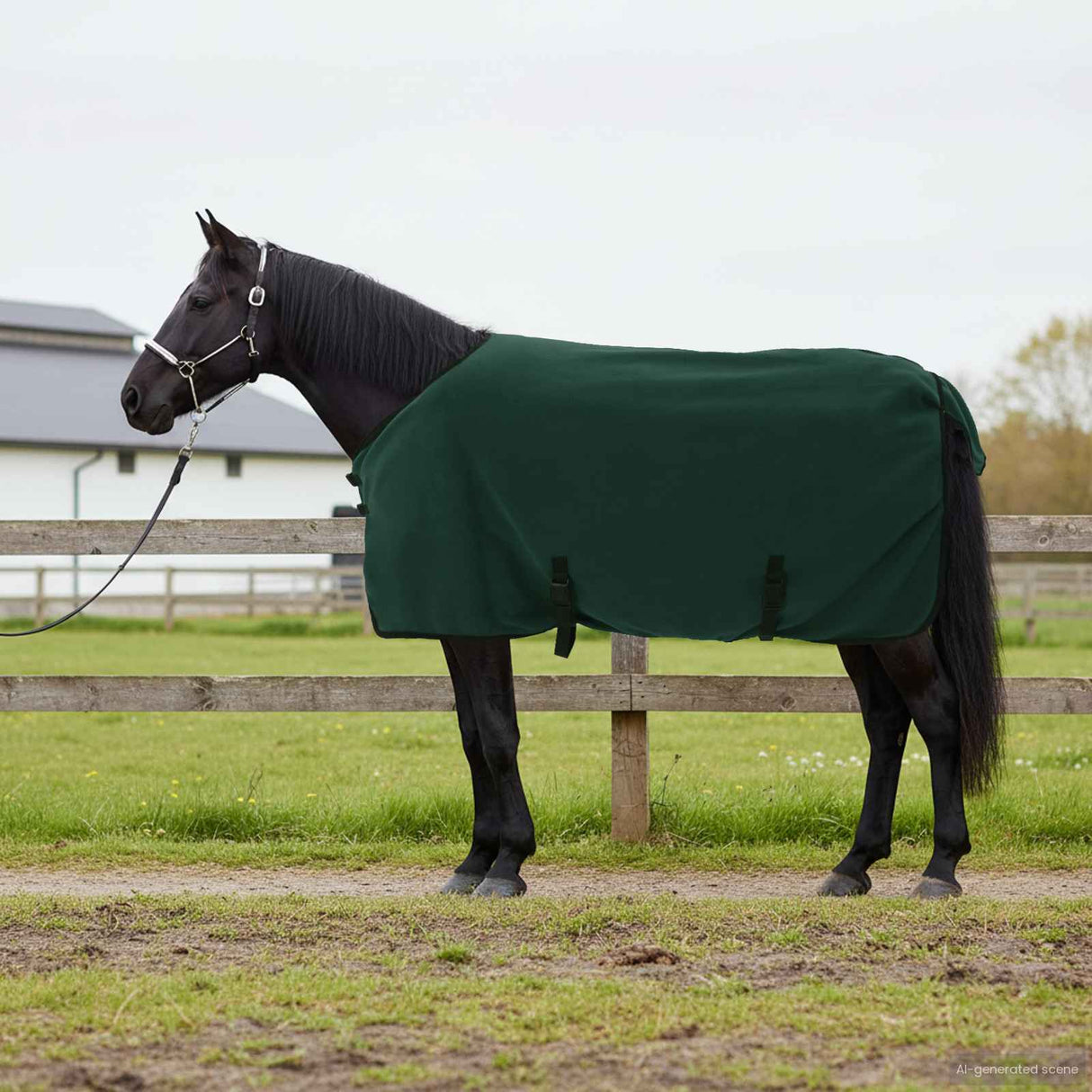 Vidaxl paardendeken volledig donkergroen polyester