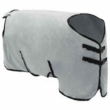 Vidaxl paardendeken volledig lichtgrijs en roze 95 cm polyester fleece