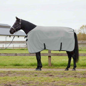 Vidaxl paardendeken volledig lichtgrijs en roze 105 cm