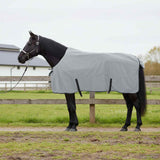 Vidaxl paardendeken volledig lichtgrijs en roze polyester
