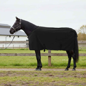 Vidaxl paardendeken zwart 75 cm polyester fleece