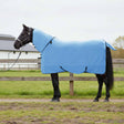 Vidaxl paardendeken volledige aqua 135 cm polyester fleece
