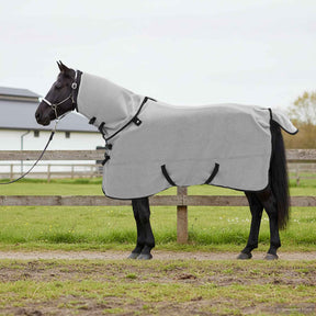 Vidaxl paardendeken volledig lichtgrijs en roze 155 cm