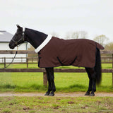 Vidaxl paardendeken volledig donkerbruin 115 cm polar fleece