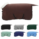 Vidaxl paardendeken volledig donkerbruin 125 cm polar fleece