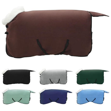Vidaxl paardendeken volledig donkerbruin 155 cm polar fleece