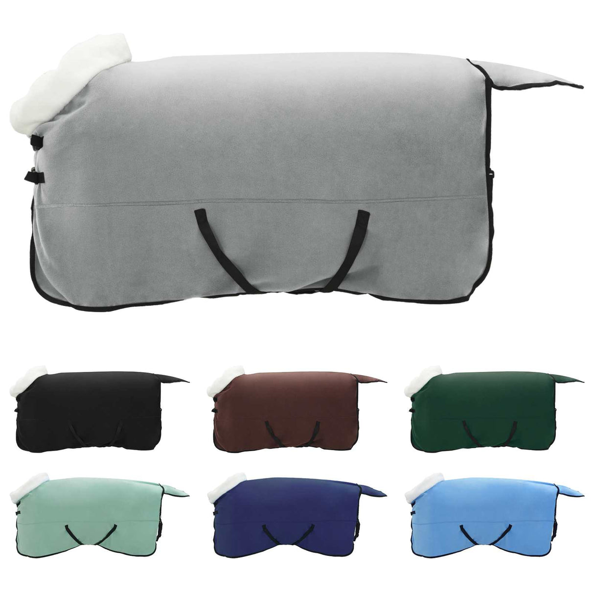 Vidaxl paardendeken volledig donkergroen 145 cm polar fleece
