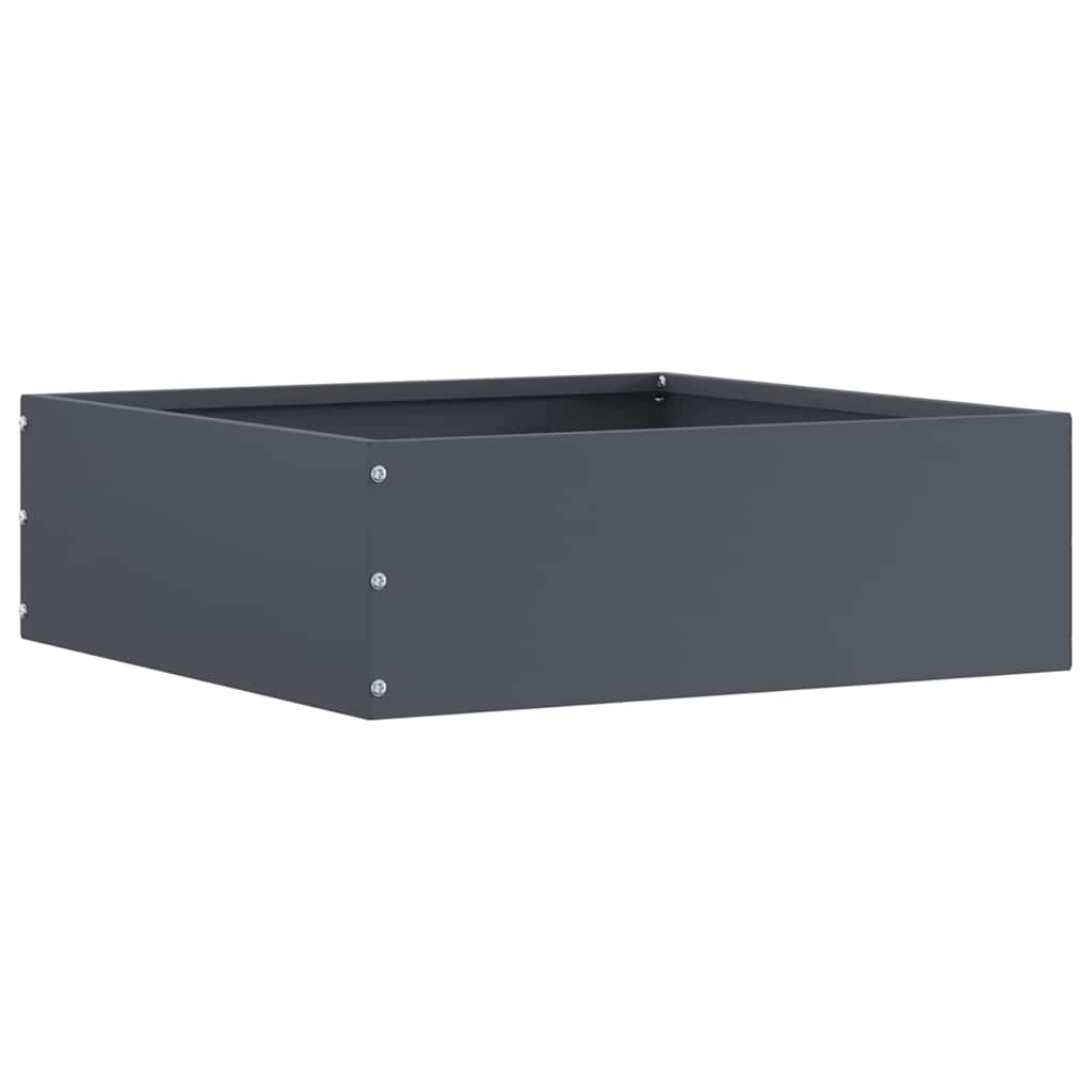 Vidaxl tuinrand 6 pcs antraciet 40 x 40 x 13 cm staal