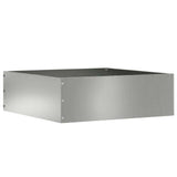 Vidaxl tuinrand zilver 40 x 40 x 13 cm gegalvaniseerd staal