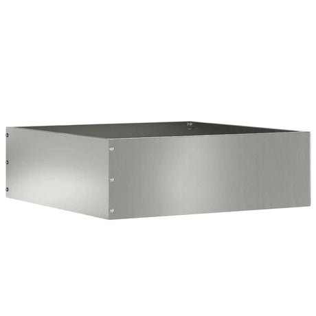 Vidaxl tuinrand zilver 40 x 40 x 13 cm gegalvaniseerd staal