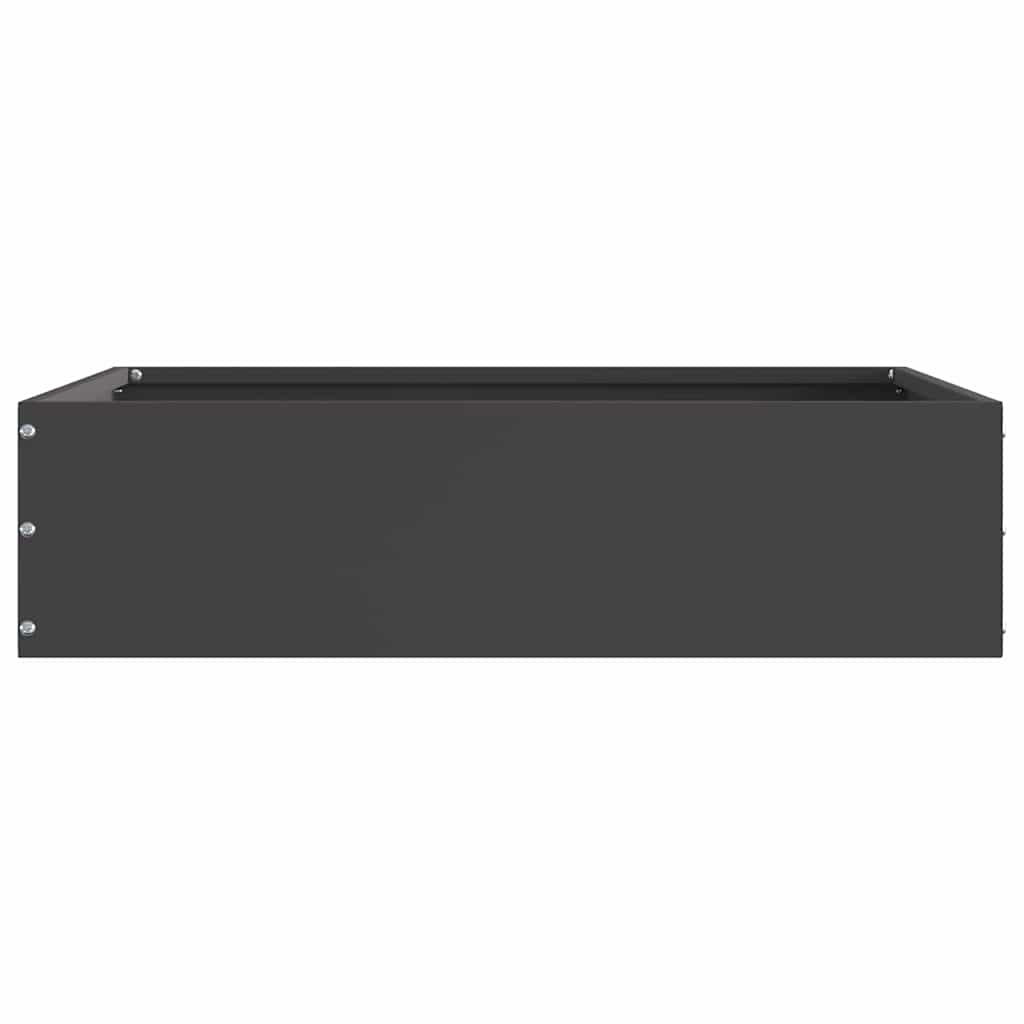 Vidaxl tuinrand zwart 50 x 50 x 13 cm staal