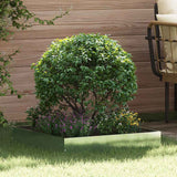 Vidaxl gazonrand 6 st 60 x 60 x 13 cm gegalvaniseerd staal zilver