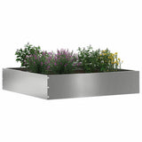 Vidaxl tuinrand 6 pcs zilver 60 x 60 x 13 cm gegalvaniseerd staal