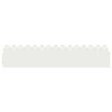 Vidaxl gazonranden 20 pcs wit 103 x 0,05 x 22 cm staal