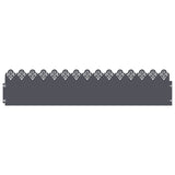 Vidaxl gazonranden 20 pcs antraciet 103 x 0,05 x 22 cm staal