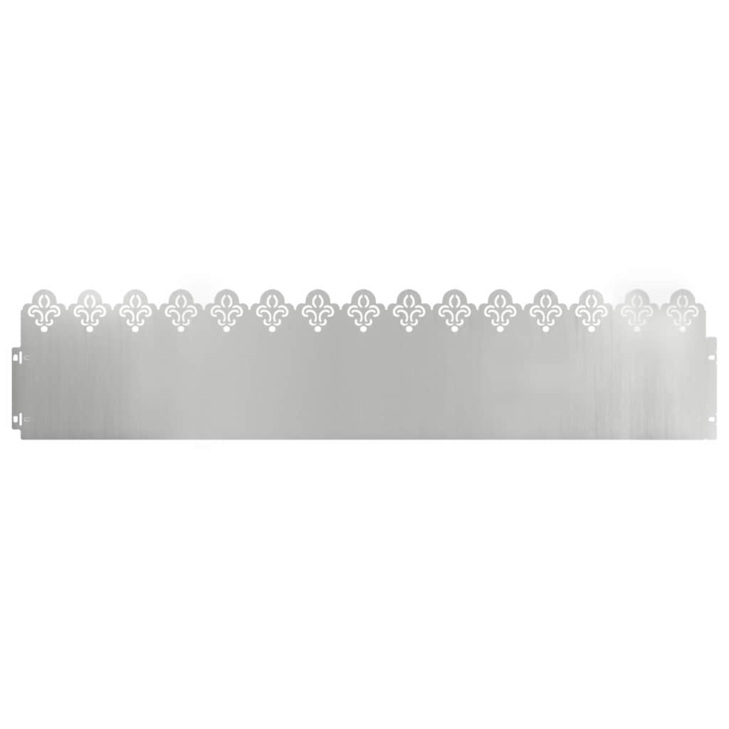 Vidaxl gazonranden 20 st 103 x 0,05 x 22 cm gegalvaniseerd staal