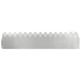 Vidaxl gazonranden 30 pcs zilver 103 x 0,05 x 22 cm