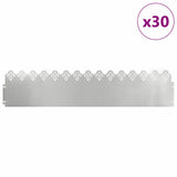 Vidaxl gazonranden 30 pcs zilver 103 x 0,05 x 22 cm