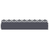 Vidaxl gazonranden 20 pcs antraciet 103 x 0,05 x 22 cm staal