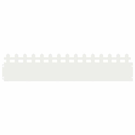 Vidaxl gazonranden 10 st 103 x 0,05 x 22 cm staal wit