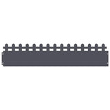 Vidaxl gazonranden 20 pcs antraciet 103 x 0,05 x 22 cm staal