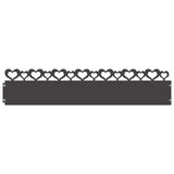 Vidaxl gazonranden 20 pcs zwart 103 x 0,05 x 22 cm staal