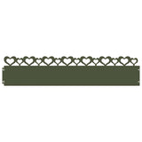 Vidaxl gazonranden 20 pcs olijf groen 103 x 0,05 x 22 cm staal
