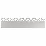 Vidaxl gazonranden 10 pcs zilver 103 x 0,05 x 22 cm roestvrij staal