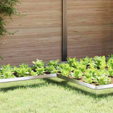 Vidaxl slakkenhekje zilver 10 x 10 x 25 cm roestvrij staal