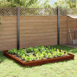 Vidaxl slakkenhekken 12 st 100 x 3,5 x 25 cm weervast staal roestig