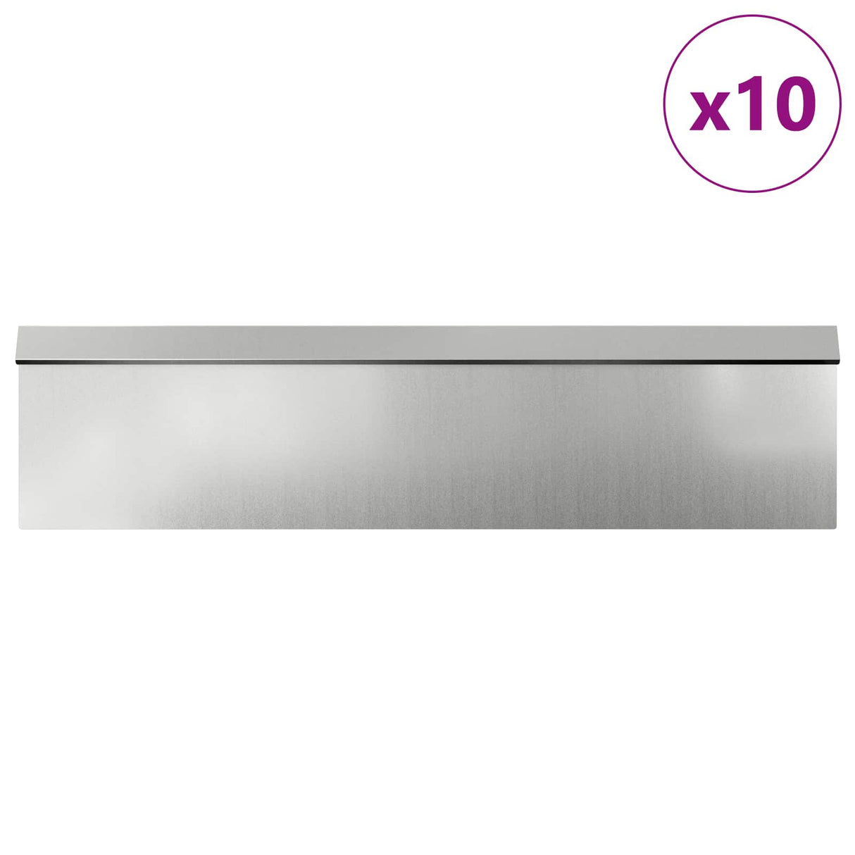 Vidaxl slakkenhekken 16 pcs zilver gegalvaniseerd staal