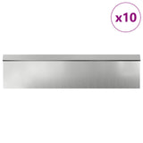 Vidaxl slakkenhekken 16 pcs zilver gegalvaniseerd staal