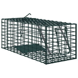 Vidaxl dierenvallen groen 31 x 13 x 12cm staal