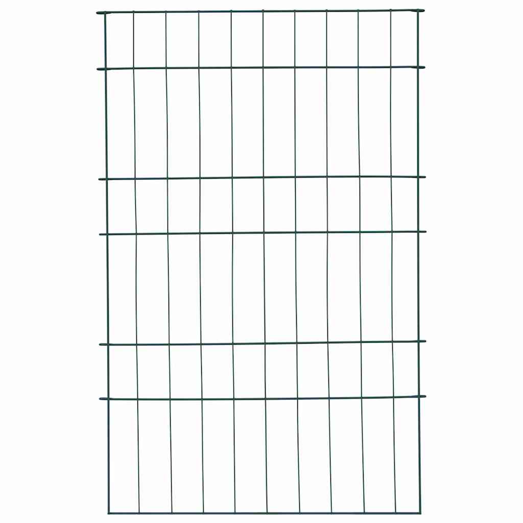 Vidaxl vijverhekken set 8 st 50 x 80 cm staal groen