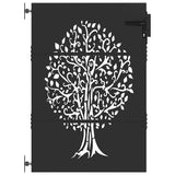 Vidaxl tuinpoort met slot zwart 85 x 125 cm poedergecoat staal