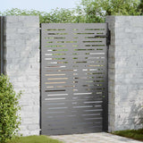 Vidaxl tuinpoort met slot zwart 85 x 150 cm poedergecoat staal