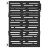 Vidaxl tuinpoort met slot zwart 85 x 150 cm poedergecoat staal