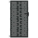 Vidaxl tuinpoort met slot zwart 85 x 175 cm poedergecoat staal